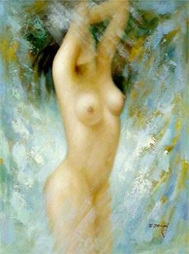 nd031eB Impressionismus weiblicher Akt Ölgemälde